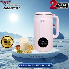 Máy Làm Sữa Hạt Mini SEKA SKG450 (Model Cũ SK320) 1.2L - Đa Năng 8in1, Lưỡi Dao 10 Cánh Inox 304, Bảo Hành 2 Năm, Phù Hợp Mọi Gia Đình