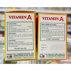 Vitamin A - 100 viên - bổ sung vitamin A cho mắt