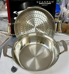 Chảo inox kèm xửng hấp Scanpan Impact 28cm 71122810