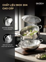 CHẢO WOK KÈM XỬNG HẤP GKÖCH – ĐẲNG CẤP BẾP ĐỨC