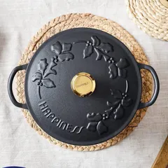 NỒI - CHẢO GANG HAPPINESS 23CM DÂY HOA - PHIÊN BẢN LIMITED