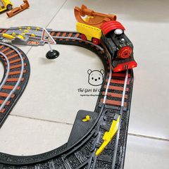 Đồ chơi lắp ráp đường ray tàu hỏa cho bé cỡ lớn dùng pin có nhạc giúp bé phát triển tư duy logic dành cho bé 3 tuổi