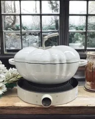NỒI GANG CÀ CHUA PHỦ MEN GỐM 26CM