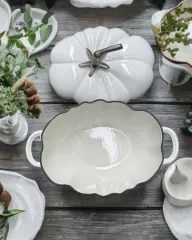 NỒI GANG CÀ CHUA PHỦ MEN GỐM 26CM