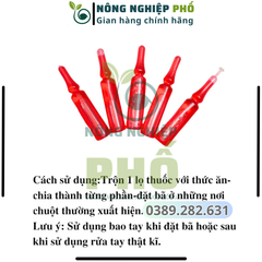 [SIÊU HIỆU QUẢ] COMBO 100 Lọ Chuột Nước Đỏ hàng nội địa Trung Quốc. Trừ sạch nhanh tất cả các loại chuột cam kết hiệu quả ngay sau 1 lần sử dụng