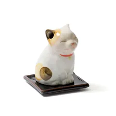 Lư hương gốm hình mèo Nhật Bản – Incense Holder decor bàn trà, phòng ngủ