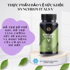 Thực phẩm Siberian Wellness Synchrovitals V, Hỗ trợ tăng cường sức đề kháng của cơ quan hô hấp, 60v