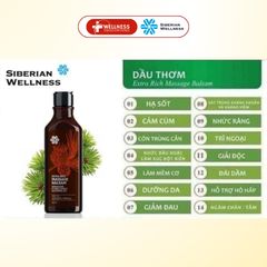 [combo 2] Dầu Balsam Thảo Dược Siberian Massage 250ml, Dưỡng da, thư giãn cơ thể, 100% từ thiên nhiên