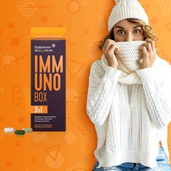 Thực phẩm Siberian Wellness Immuno Box, Hỗ trợ tăng cường sức đề kháng khỏe mạnh, Hộp 30 túi