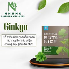 [ Hỗ trợ trí nhớ] Thực phẩm bảo vệ sức khỏe Essential Botanics Ginkgo & Baikal skullcap – 30 viên - Date T8/2023
