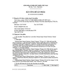 [ Sỉ 910k - Siberian ] Siêu vitamin thực phẩm bảo vệ sức khỏe Siberian Super Natural Nutrition. Natural Vitamins - 30 tú