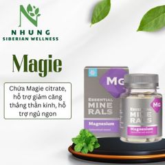 Magnesium hỗ trợ ngủ ngon, giảm căng thẳng thần kinh, 60 viên/ hộp của Siberian Wellness
