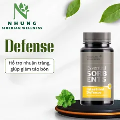 Thực phẩm Siberian Wellness Defense, hỗ trợ nhuận tràng, giảm táo bón và ngăn ngừa ký sinh trùng