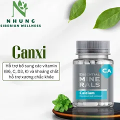 [ Canxi - Siberian ] Thực phẩm SIBERIAN  Minerals Calcium, bổ sung canxi, Hỗ trợ phát triển của xương và răng