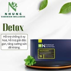 [ Date 2026 Siêu giải độc ] Siberian Super Natural Nutrition. Detox Pro.Active  giúp chống oxy hóa, giải độc gan 16 gói