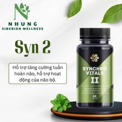 Thực Phẩm Siberian Wellness Synchrovitals II, Hỗ trợ hoạt động của não bộ, Chai 60 viên