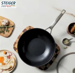 CHẢO XÀO STEIGER TITANPRO WOK 28CM