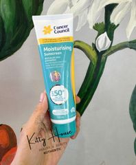 [Nhập khẩu chính ngạch] Kem Chống Nắng Dưỡng Ẩm Cancer Council Moisturising Suncreen Spf50+ tuýp 110ml