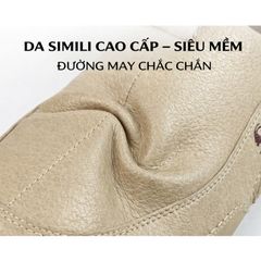 ( Mã D61 ) Giày Lười thiết kế trẻ trung, Chất liệu da Simili đế cao su non êm ái có khâu chỉ đủ size từ 38 đến 43 653480