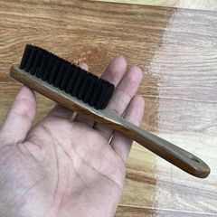 Bàn chải đánh giày lông mềm cao cấp DAVINCIA, dụng cụ vệ sinh đồ da kết hợp với xi đánh giày để đạt hiệu quả tối đa