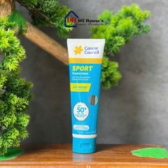 [Nhập khẩu] Kem chống nắng Cancer Council Sport Sunscreen Dry Touch & Sweat Resistant Lotion With Dry Move SPF50+ 110ml.
