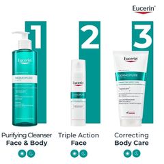 Sữa Dưỡng Thể Eucerin Cho Da Mụn & Thâm 200ml Dermopure Clinical Correcting Body Care