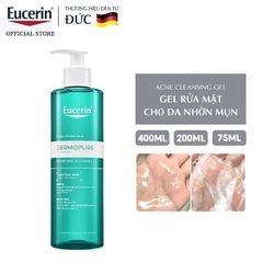 Gel Rửa Mặt Eucerin Cho Da Nhờn Mụn 200ml Dermopure Clinical Purifying Cleanser
