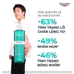 Gel Rửa Mặt Eucerin Cho Da Nhờn Mụn 200ml Dermopure Clinical Purifying Cleanser