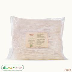 Bún trắng Noom được canh tác hữu cơ với giống gạo thuần chủng, không chất bảo quản, phụ gia