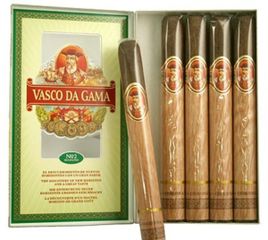 Cigar VASCO DA GAMA Brasil (Hộp xanh nhạt - 5 điếu)