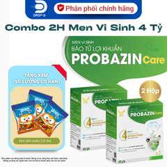(Chính hãng) COMBO 2H Men Vi Sinh 4 Tỷ Bào Tử Lợi Khuẩn [TPBVSK 2H Probazin Care 4 tỷ]-H/20 ốngx10ml