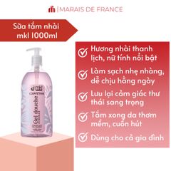 MKL Gel Douche Surgras Sữa Tắm Dưỡng Ẩm 1000ml Hương Nhài Maroc Dịu Nhẹ Không Khô Rít Chính Hãng 1L 653852