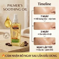 Dầu dưỡng da Palmer's Cocoa Butter Formula Soothing Oil cho da khô ngứa 150ml