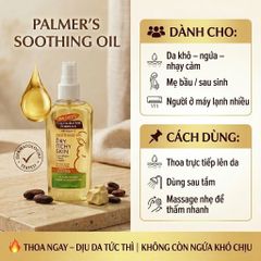 Dầu dưỡng da Palmer's Cocoa Butter Formula Soothing Oil cho da khô ngứa 150ml