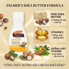 Sữa dưỡng thể Palmer's Shea Butter Formula Raw Shea Nourish Daily Body Lotion 250ml