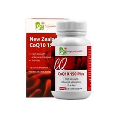 Viên uống hỗ trợ tim mạch, điều hòa huyết áp Nz Pure Health CoQ10 150 Plus 30 viên