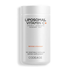 Viên Uống Bổ Sung Vitamin C Liposomal 500mg - Tăng Cường Miễn Dịch, Chống Oxy Hóa, 180 Viên - Thực Phẩm Chức Năng Codeage 653975