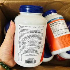 Dầu cá Ultra Omega-3 Fish Oil Now Foods USA 180 viên