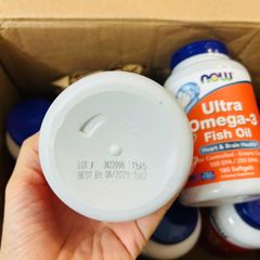 Dầu cá Ultra Omega-3 Fish Oil Now Foods USA 180 viên