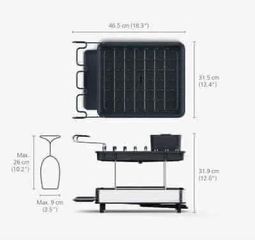 Kệ úp chén bát 2 tầng Joseph Joseph 851647 Excel Steel (Grey)