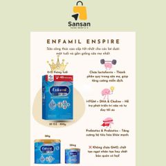 Sữa bột Enfamil Enspire Infant Formula cho trẻ từ 0 - 12 tháng 850g - Nội địa Mỹ