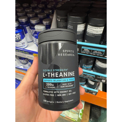 Viên Uống L-Theanine Sports Research 200mg 150 Viên - Hỗ Trợ Giảm Căng Thẳng, Tăng Tập Trung, Ngủ Ngon - Hàng Mỹ Chính Hãng 654187