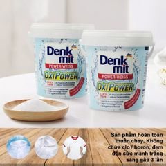 Bột Tẩy Trắng Quần Áo Denkmit Oxi Power - Giải Pháp Tẩy Vết Bẩn và Khử Mùi Hiệu Quả, Hộp 750gr Đức