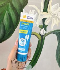 [Nhập khẩu chính ngạch] Kem chống nắng Cancer Council Sport Sunscreen Dry Touch & Sweat SPF 50+ tuýp 110ml