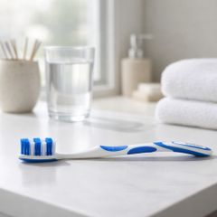 Bàn chải Dontodent Hoch-Tief Mittel 3 cái lông trung bình Đức