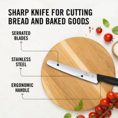 Dao Cắt Bánh Mỳ, Bánh Ngọt Victorinox Bread and Pastry knives 22cm 6.8633.22B Sản Xuất Thụy Sỹ