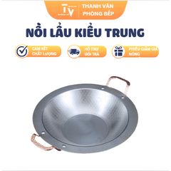 Nồi lẩu kiểu trung , Nồi lẩu kiểu Trung Quốc dùng ăn hải sản, ăn lẩu, trang trí bàn ăn phong cách sang trọng (TV1322)