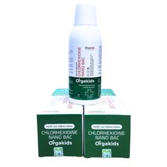 Nước súc miệng họng Orgakids an toàn cho trẻ em và người lớn, hỗ trợ giảm nhiệt miệng, ngăn ngừa vi khuẩn, nấm, lọ 250ml