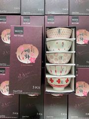 BỘ BÁT GỐM SỨ VẼ TAY 100% NAGOYA NHẬT BẢN CAO CẤP