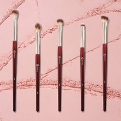(Bộ 5 Cây) Bộ Cọ Trang Điểm BK Beauty Glam Eye Bundle Màu Đỏ 5 Cây Màu Đỏ Chính Hãng